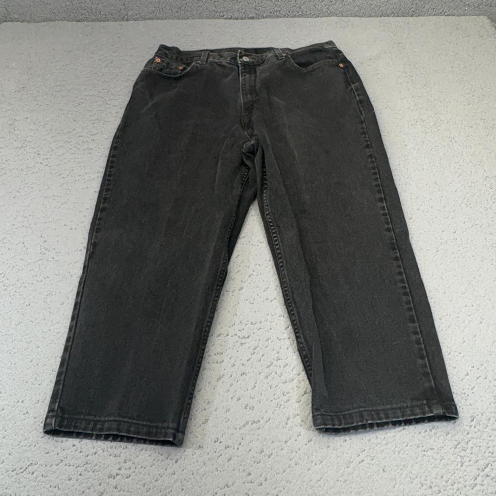 Vintage Levis 512 Jeans Womens 16 Black Slim Fit Straight Denim 90s 31x22